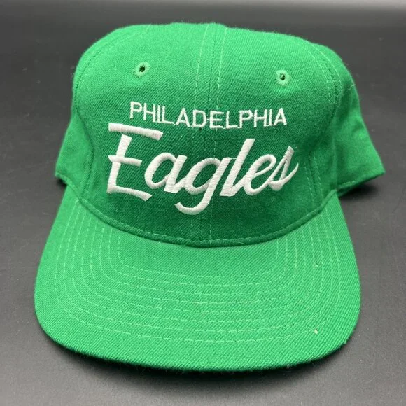 Vintage 90s Philadelphia Eagles Sports Specialties Hat Green One Size - Picture 11 of 14